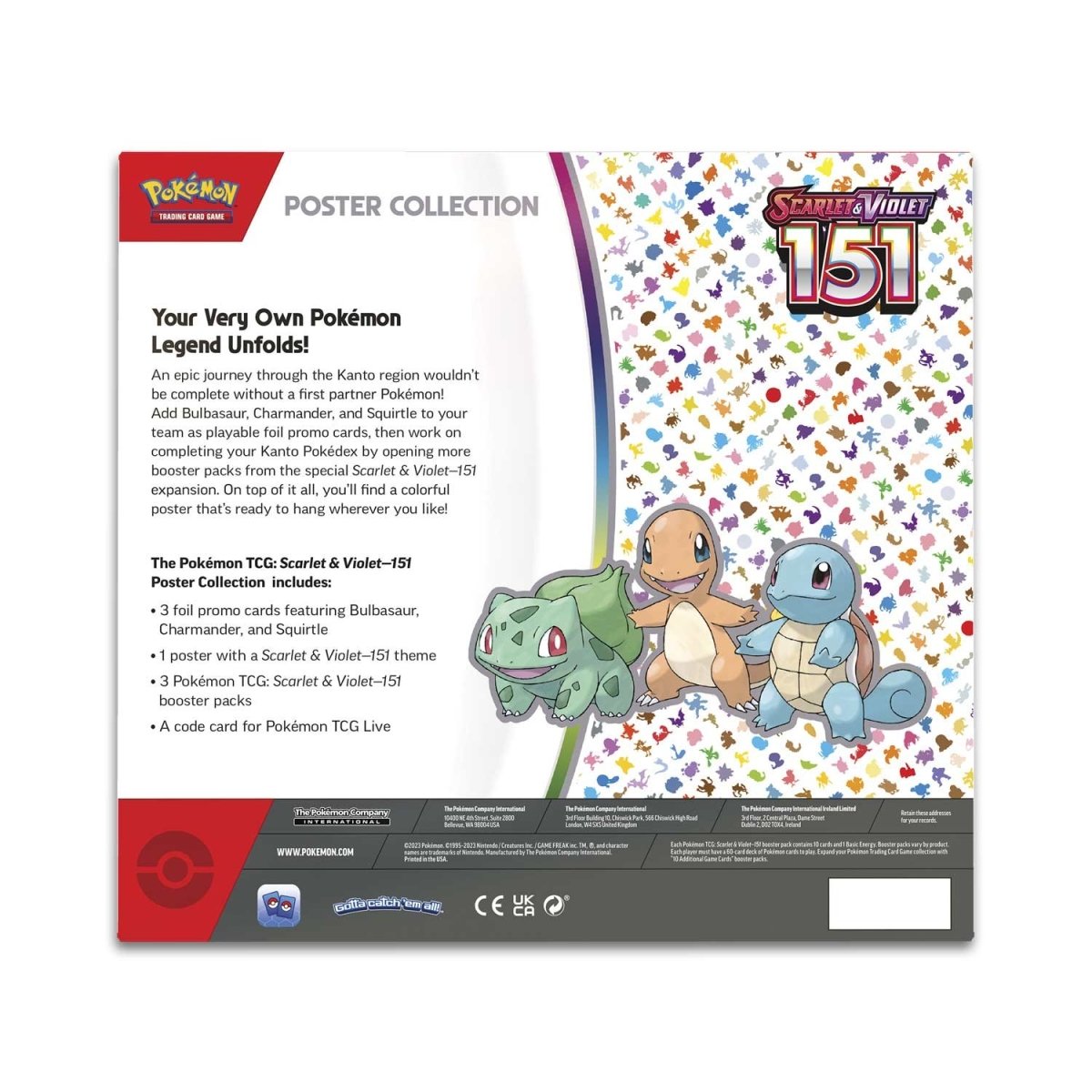 Pokemon bundle:151 poster&OBF blister pack