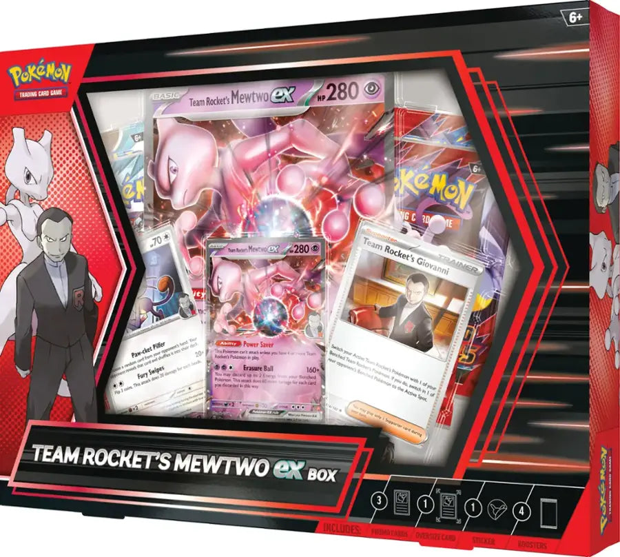 Pokémon Trading Card Game: Team Rocket’s Mewtwo ex Box
