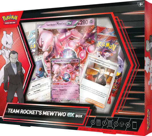 Pokémon Trading Card Game: Team Rocket’s Mewtwo ex Box
