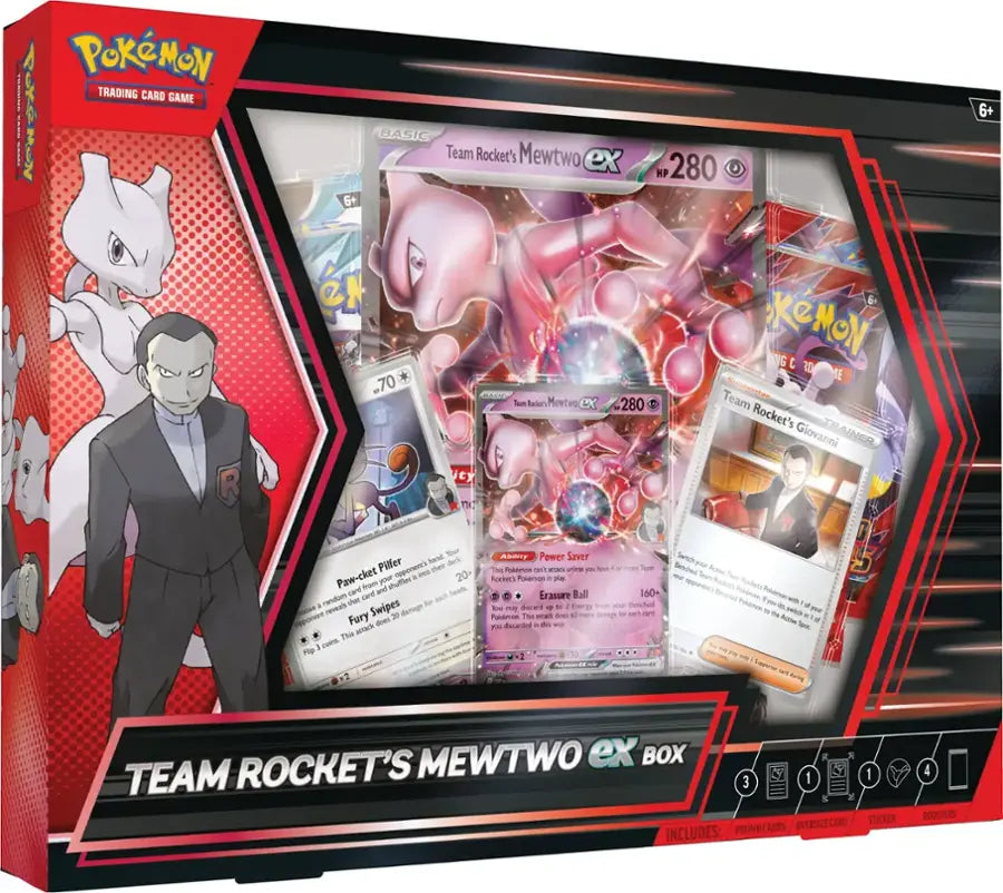 Pokémon Trading Card Game: Team Rocket’s Mewtwo ex Box