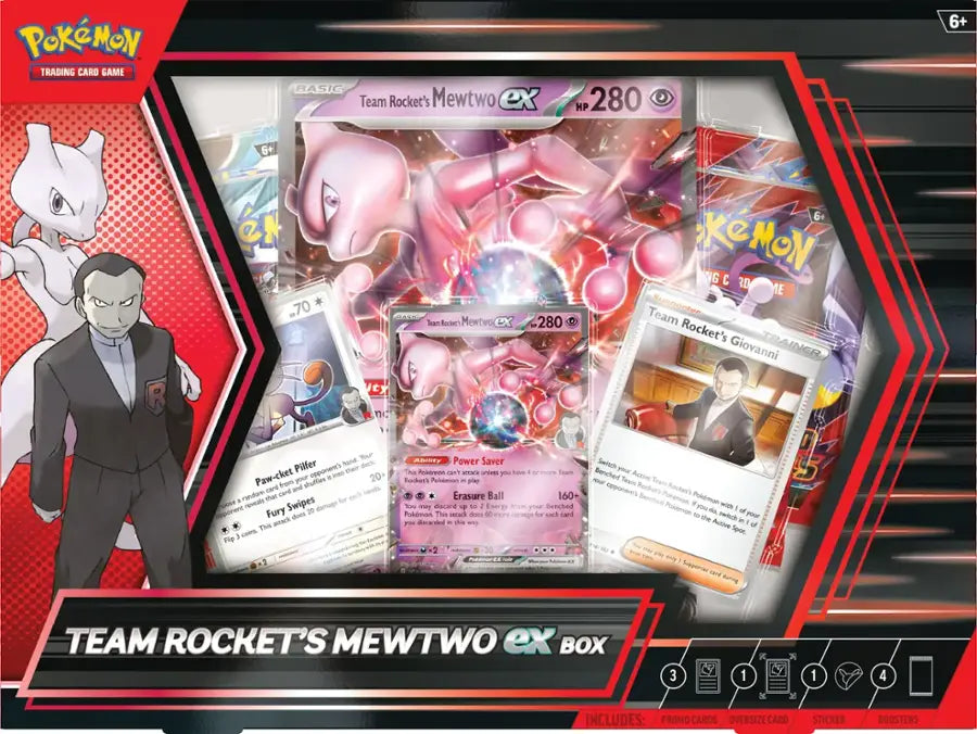 Pokémon Trading Card Game: Team Rocket’s Mewtwo ex Box