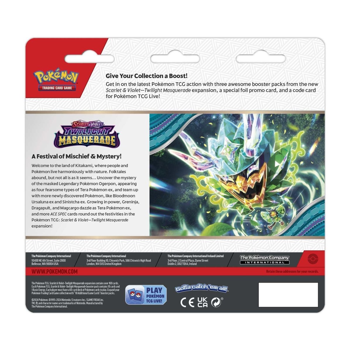 Scarlet & Violet-Twilight Masquerade 3 Booster Packs & Snorlax Promo Card